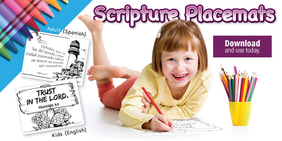 Free Scripture Placemats Childrens Bulletins