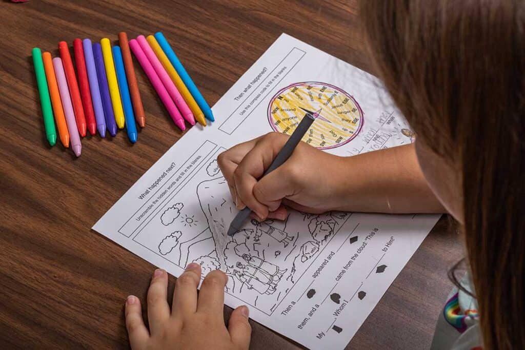 Kids Coloring Childrens Worship Bulletins