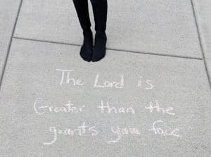 Scripture Sidewalk Chalk Giants