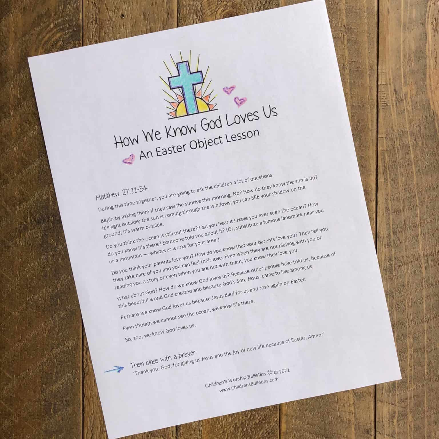 Easter Activity Kit for Your Family | Children’s Worship Bulletins Blog