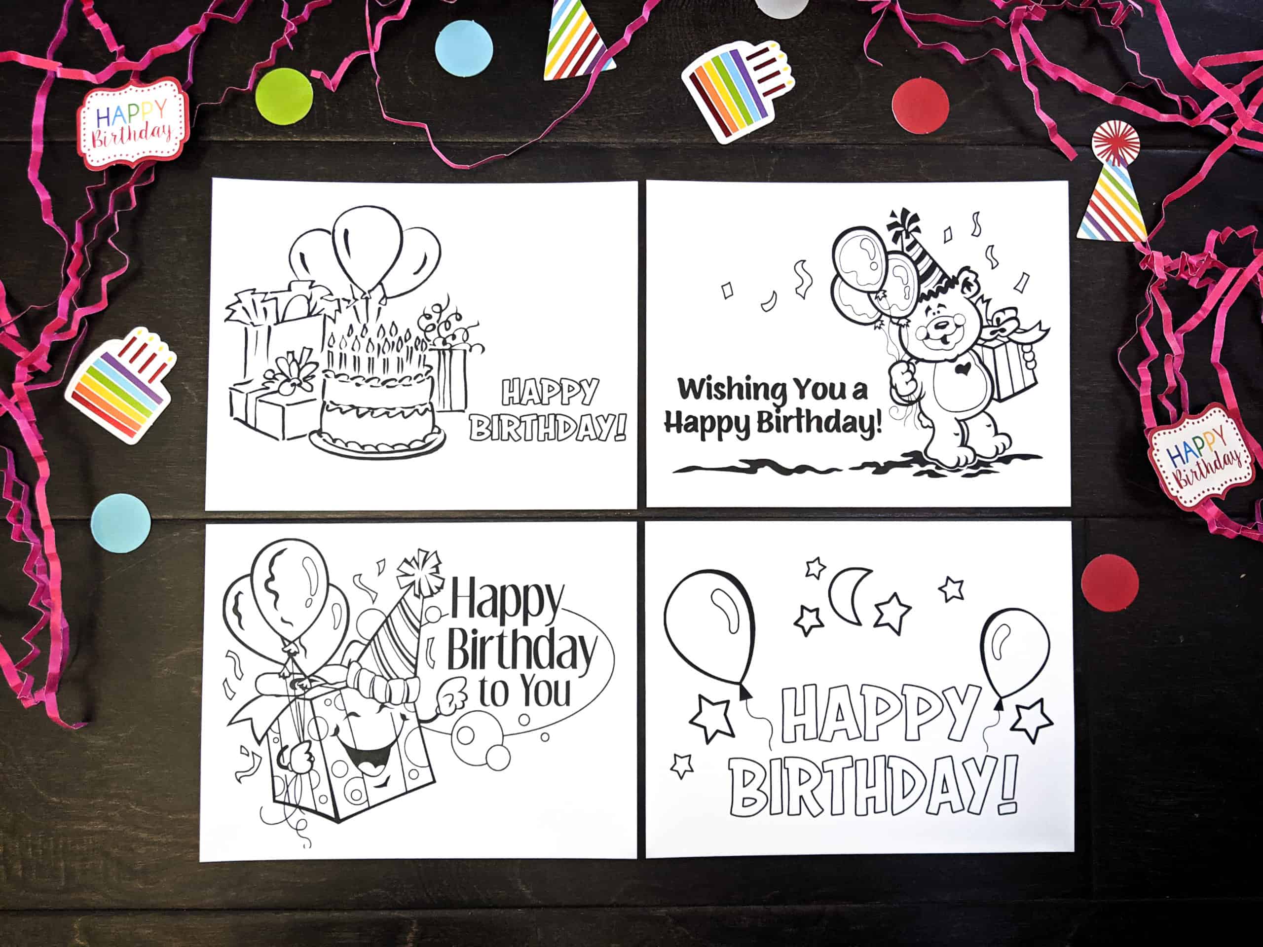 printable editable birthday cards