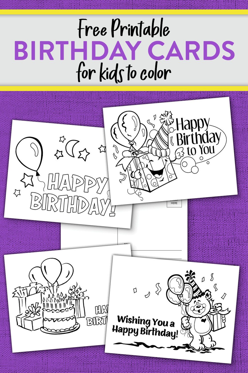 best 22 free printable kids birthday cards home family style and - free ...