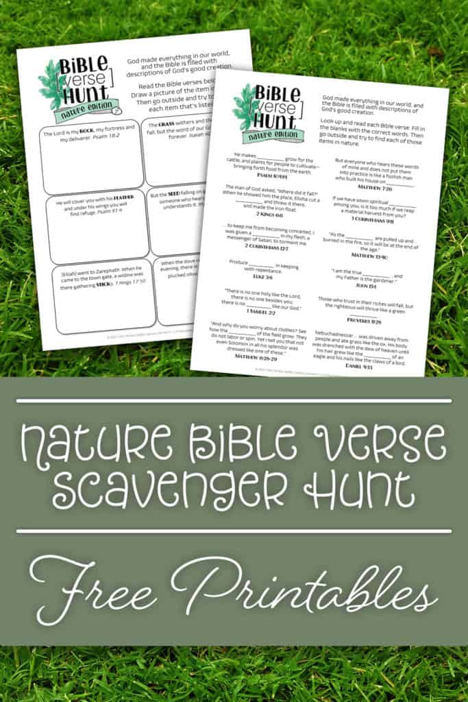 Bible Scavenger Hunt Printable For Kids