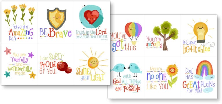 Free Encouragement Cards for Kids | Children's Worship Bulletins Blog