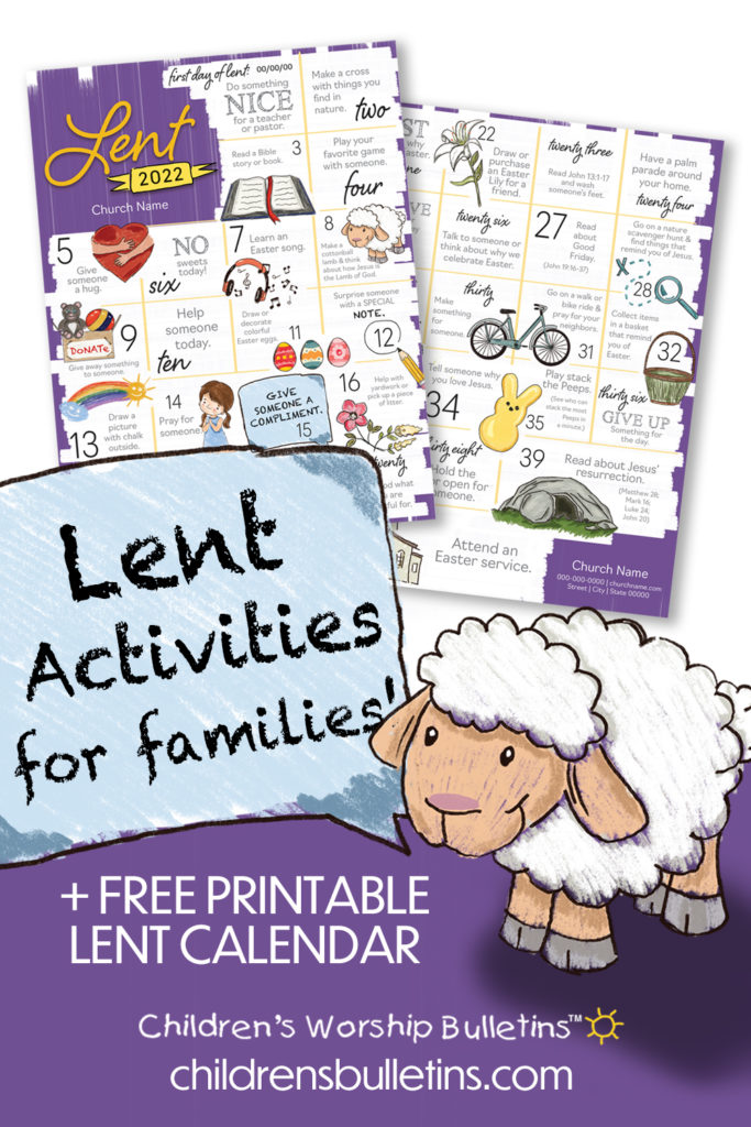 Lentactivity Printablecalendar