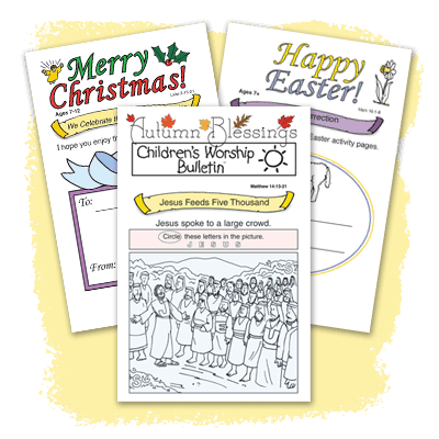 Childrens Worship Bulletins For Christmas Easter