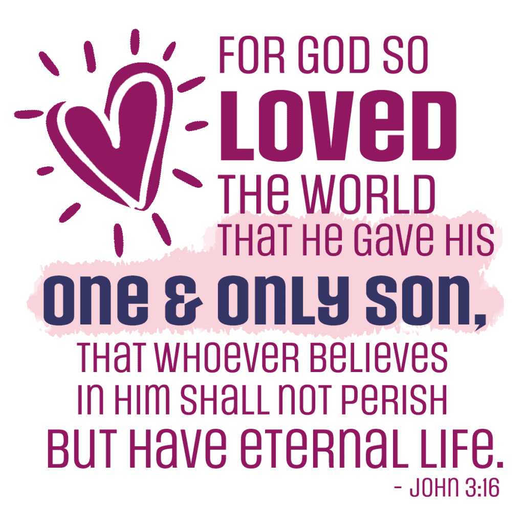 John 3 16 Scripture Art