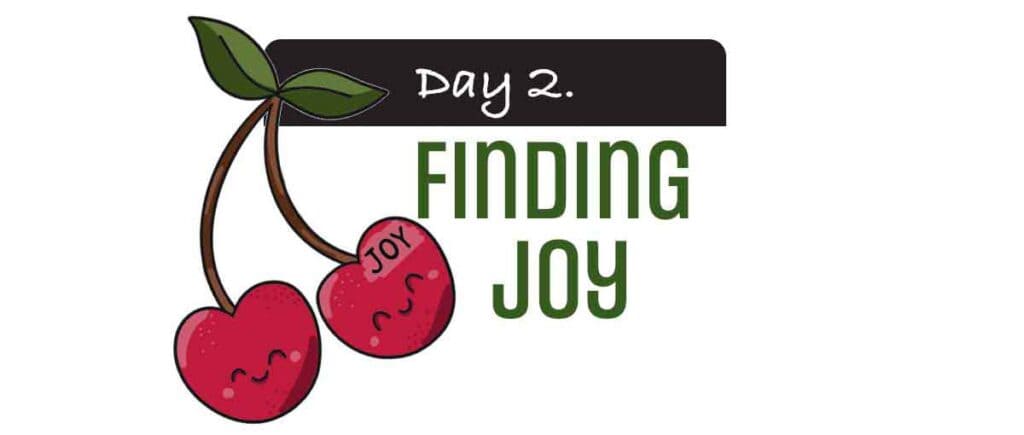 Day 2 activity finding joy