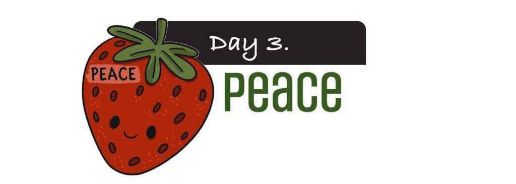 Day 3 activity teaching peace